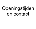 openingstijden en contact