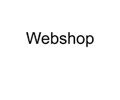 webshop